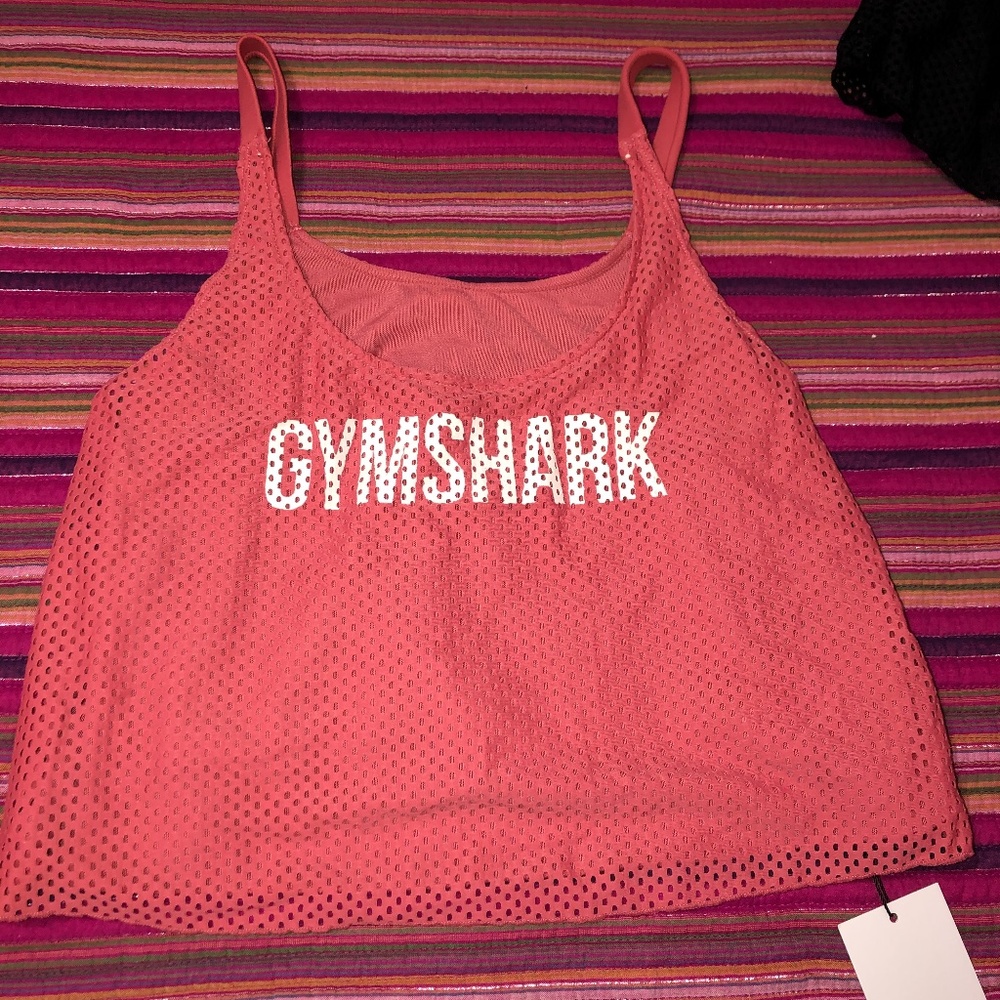 Gymshark coral tank